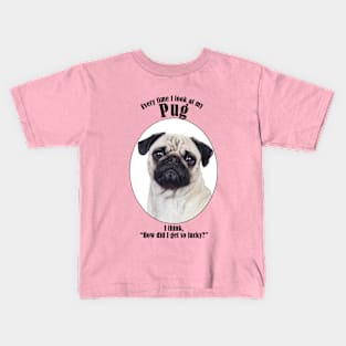 Lucky Pug Kids T-Shirt